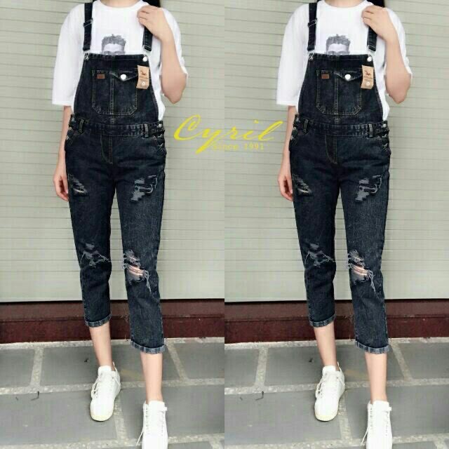 [RẺ VÔ ĐỊCH] Quần Yếm Bò Nữ 2 Túi Rách Mài Siêu Hot cực trẻ trung, dễ thương | BigBuy360 - bigbuy360.vn