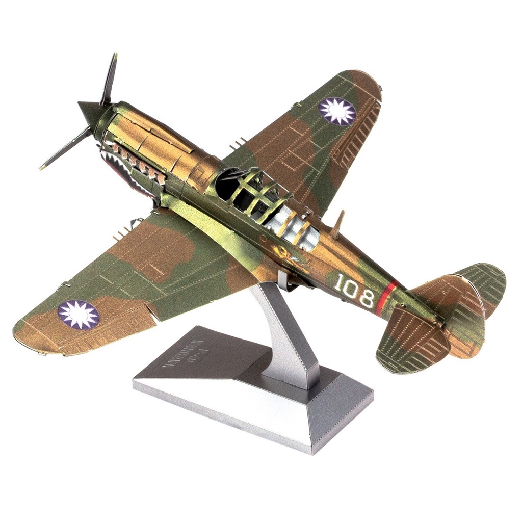 Mô hình 3D kim loại lắp ráp máy bay chiến đấu hạng nặng P-40 Warhawk [ Chưa Lắp ]