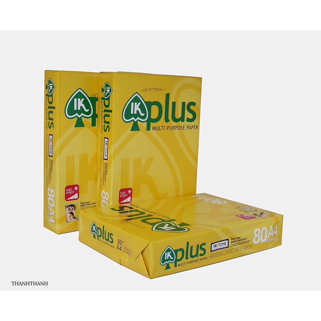 Giấy A4 Ikplus 80gsm