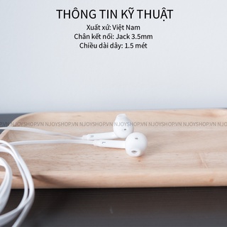 Tai Nghe Nhét Tai S7 Chân Tròn 3.5mm In-Ear Tương Thích Với ĐT ĐT táo Samsung Oppo Xioami Njoyshop
