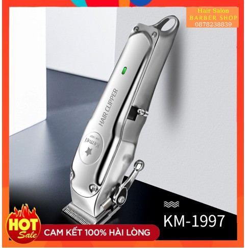 Tông Đơ Cắt Tóc Kemei 1997 Đã Mài Chuốt Máy Khỏe Lưỡi Bén Bảo Hành 6 Tháng