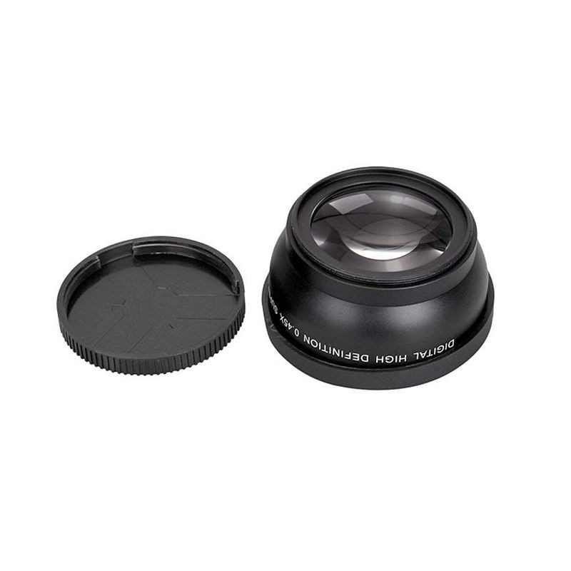 Ống kính chuyển đổi góc rộng 58MM 0.45x kèm ống Macro cho Canon