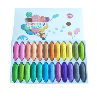 Bút sáp peanut yplus màu pastel 24 màu cr2002