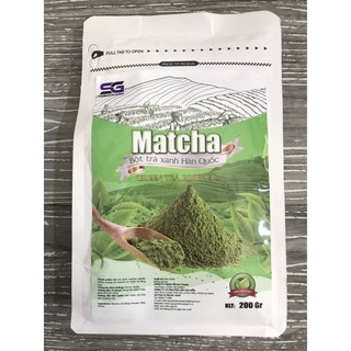 Bột trà xanh Matcha Hàn Quốc túi 200gr
