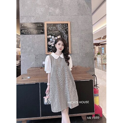 [V889] VÁY CỔ SEN - CÒN KẺ BE