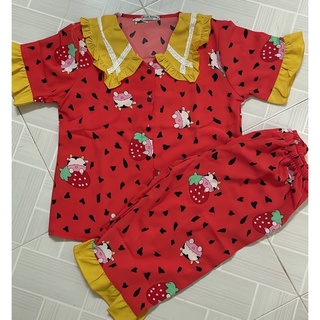 BỘ ĐỒ NGỦ PIJAMA LỤA 100D LỬNG PHỐI BÈO SIÊU XINH