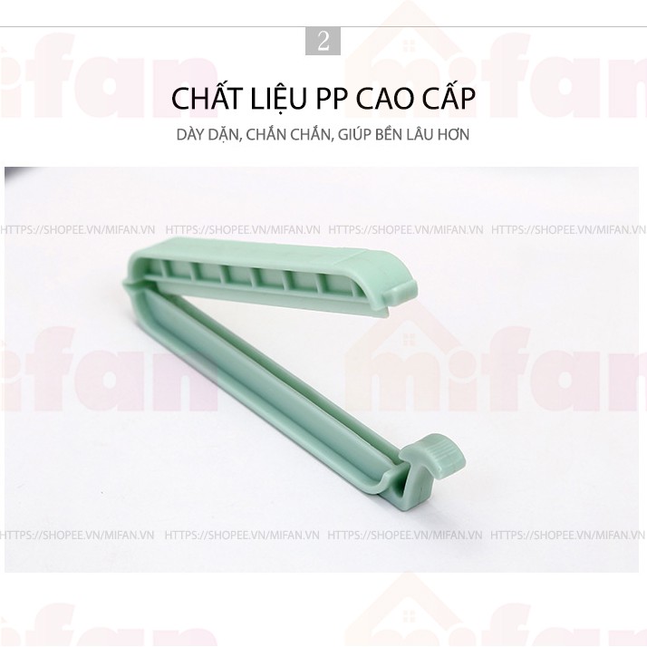 Bộ 12 Kẹp Miệng Túi Thực Phẩm Mifan Cao Cấp - Chống Ẩm, Chống Mốc, Chống Bụi, Bảo Quản Thực Phẩm Luôn Tươi Ngon