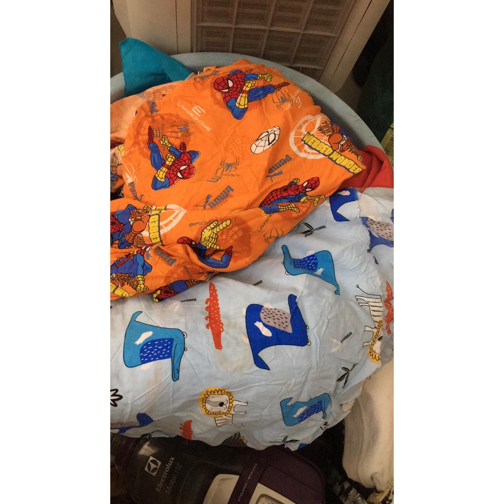 Vải lanh - Vải tôn - Vải tole nhung in hoạt tiết cho bé