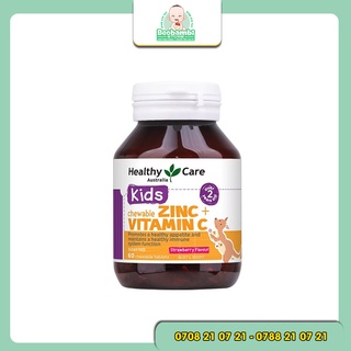 Viên nhai kẽm ZinC + Vitamin C Healthycare
