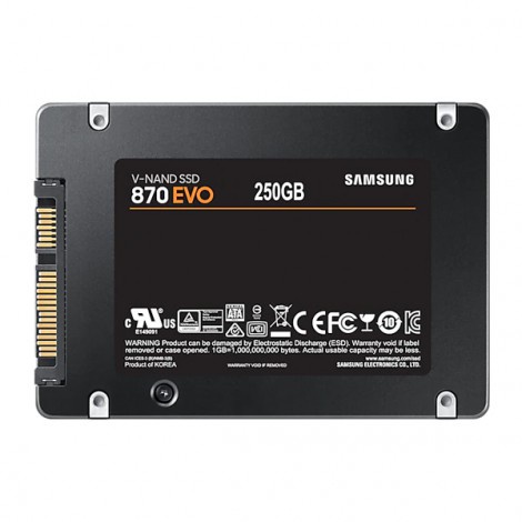 Ổ cứng SSD 250GB Samsung 870 EVO MZ-77E250BW (Hàng chính hãng)