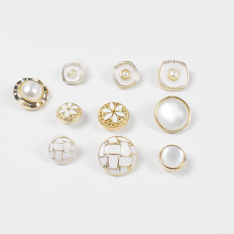 Bộ 10 Phụ Kiện Trang Trí Giày Hình Hoa Đính Ngọc Trai Giả Màu Sắc Sáng Tạo