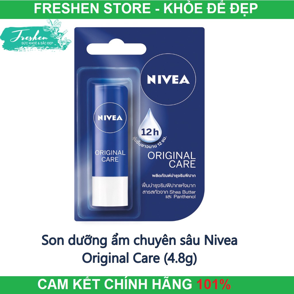 ✅ (CHÍNH HÃNG) Son dưỡng ẩm chuyên sâu Nivea Original Care (4.8g)