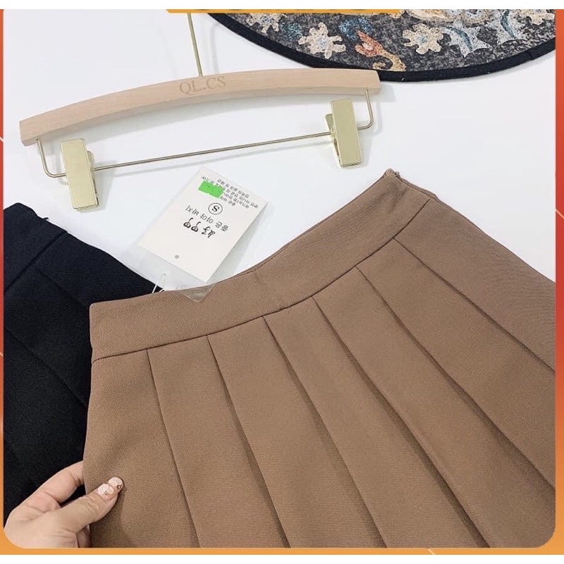 Chân váy xếp ly tennis Hina dáng ngắn lưng cao chữ A kiểu xoè mã Q16 | BigBuy360 - bigbuy360.vn