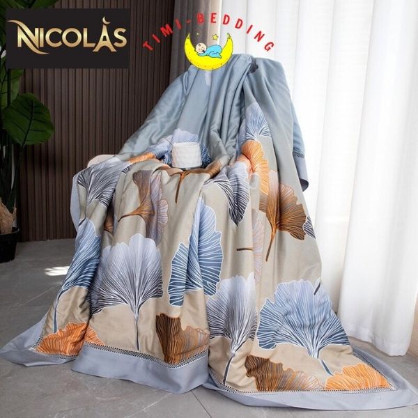 Chăn hè tencel Nicolas nhập khẩu cao cấp, mát mẻ kích thước 2x2,3m - mền hè tencel – Timibedding