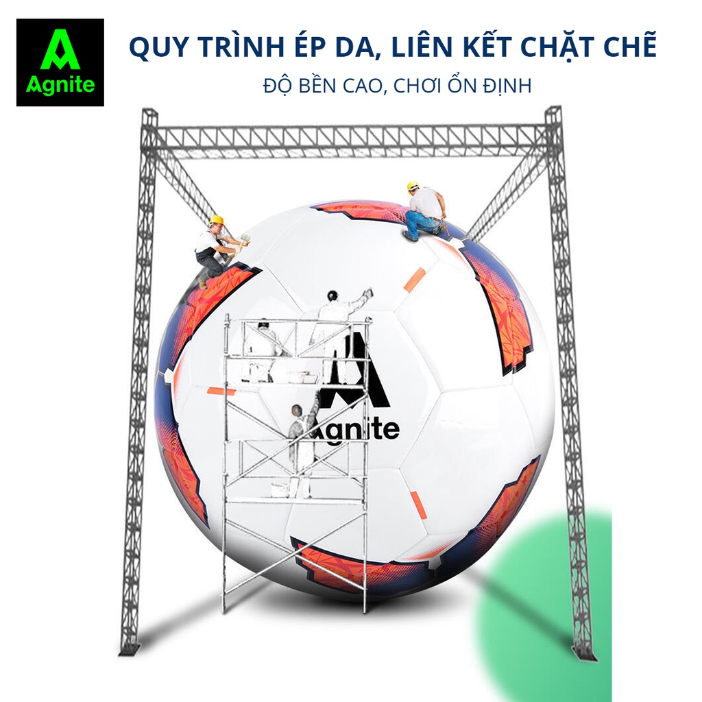 Quả bóng đá Agnite tiêu chuẩn số 5, TPU cao cấp, Siêu nhẹ, Đàn hồi tốt cho người chơi thể thao chuyên nghiệp - F1212