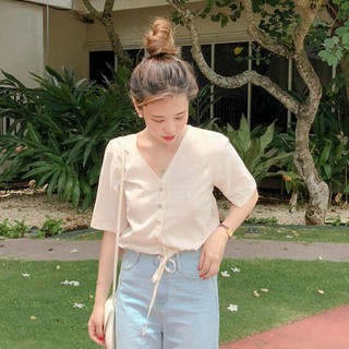 Áo croptop rút dây eo MA75