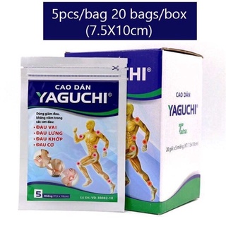 Cao dán nóng giảm đau Yaguchi hộp 20 gói
