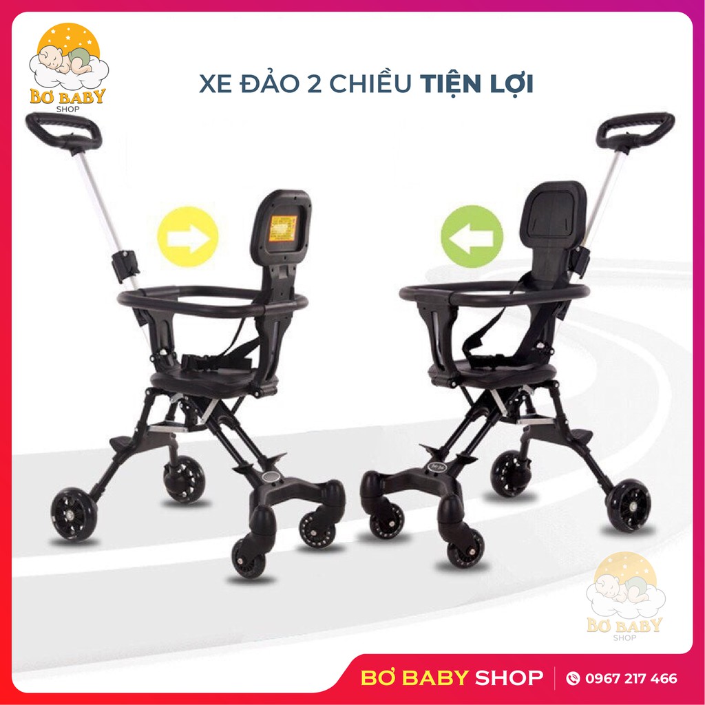 XE ĐẨY CHO BÉ, Xe Đẩy Gấp Gọn 2 Chiều Chất Lượng An Toàn Bền Gọn, Hàng Chính Hãng. SP Bán Chạy Nhất 2021