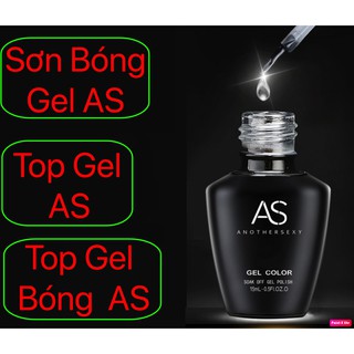 Sơn gel as chai đen sơn top gel bóng 15ml chính hãng