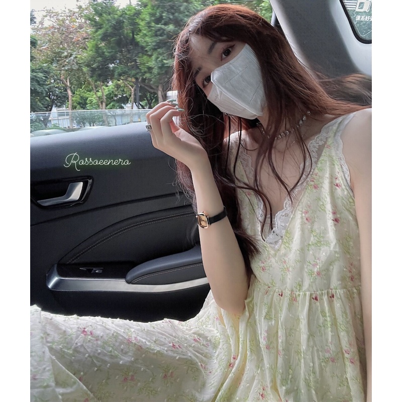 Đầm Maxi Hoa Cổ Chữ V Thời Trang Mùa Hè