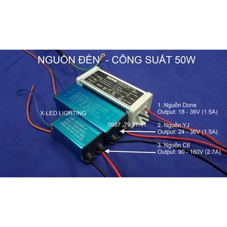 Nguồn, chấn lưu, tăng phô, đèn lá - đèn đường - đèn pha - 50w