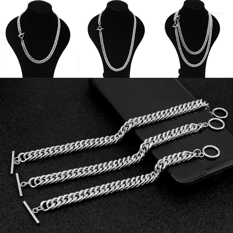 vòng cổ Bằng Thép Không Gỉ Phong Cách Hiphop Thời Trang Cho Nam Và Nữ