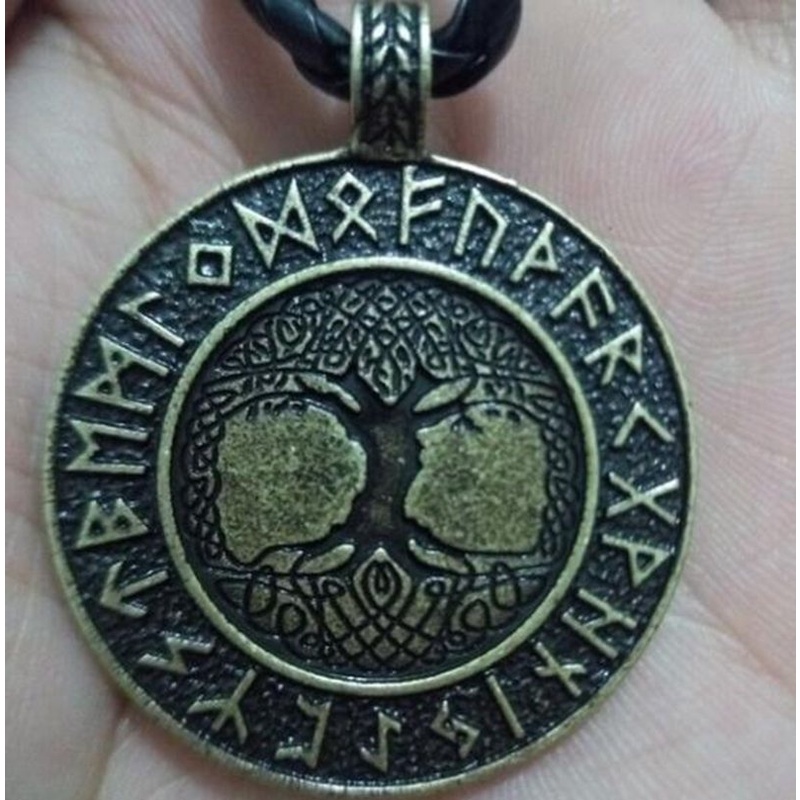 Vòng cổ Mặt Hình Cây Sự Sống Phong Cách Bắc Âu