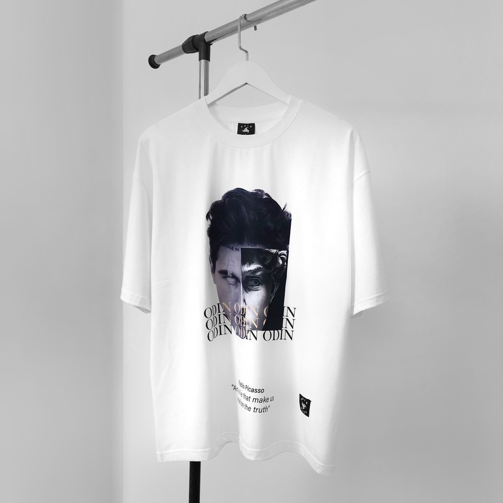 Áo thun oversize in hình Pablo Picasso Odin, áo phông nam nữ không cổ ngắn tay unisex, Odin Clothing | BigBuy360 - bigbuy360.vn