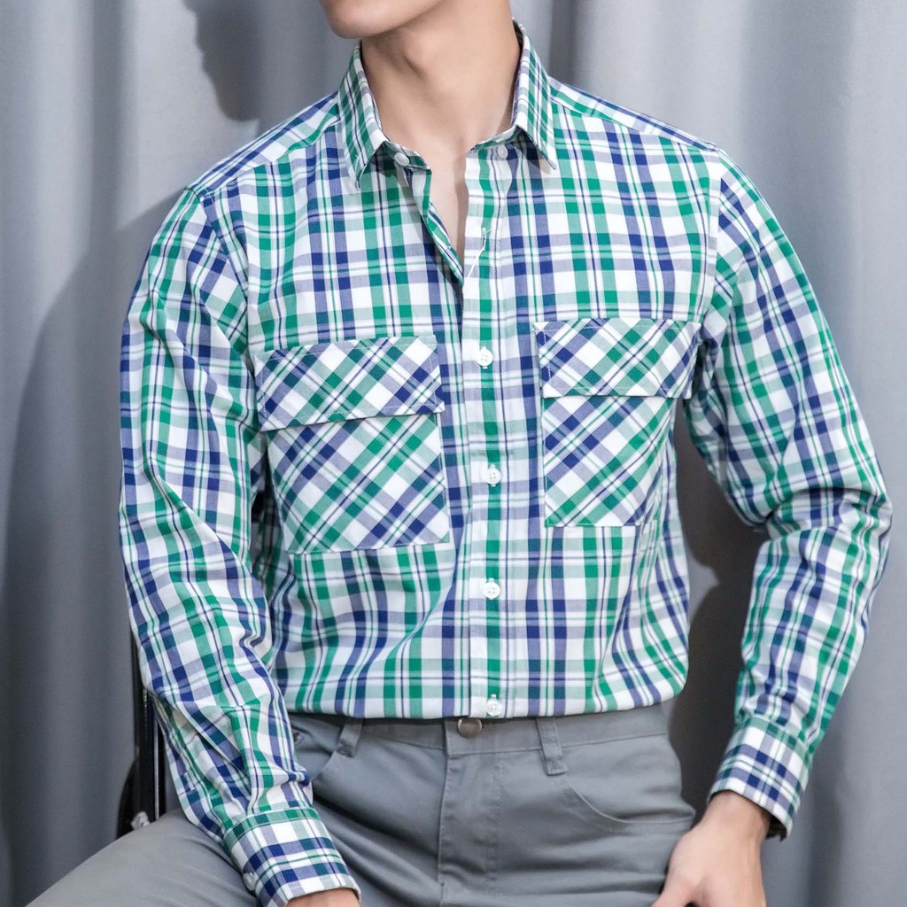 Áo Sơmi Kẻ Caro Chất Liệu Cotton Không Bai Xù, Màu Sắc Tươi Trẻ, Chống Nhăn Hoàn Hảo - POLIDO | BigBuy360 - bigbuy360.vn