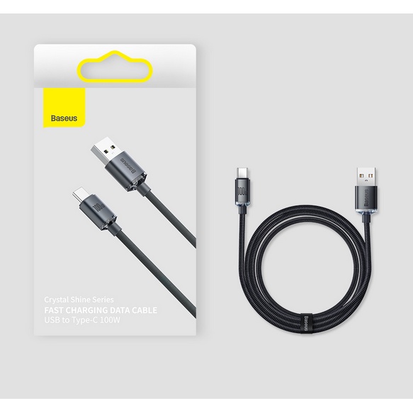 Dây sạc nhanh type c 100w Baseus - Cáp bọc dù andoird dùng cho samsung xiaomi ..