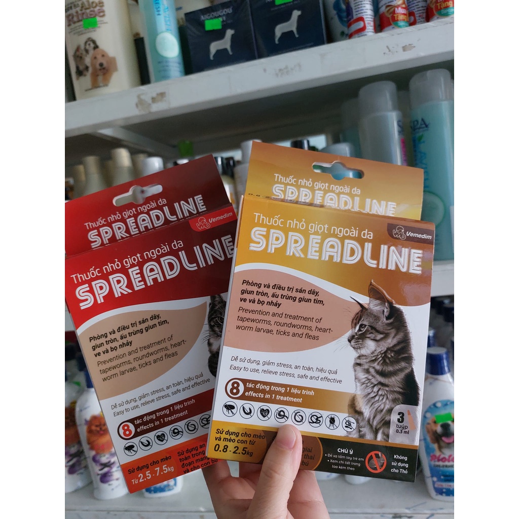 Spreadline cho mèo nhỏ gáy trên mèo con và mèo lớn dạng tuýp Bổ sung vitamin và dinh dưỡng