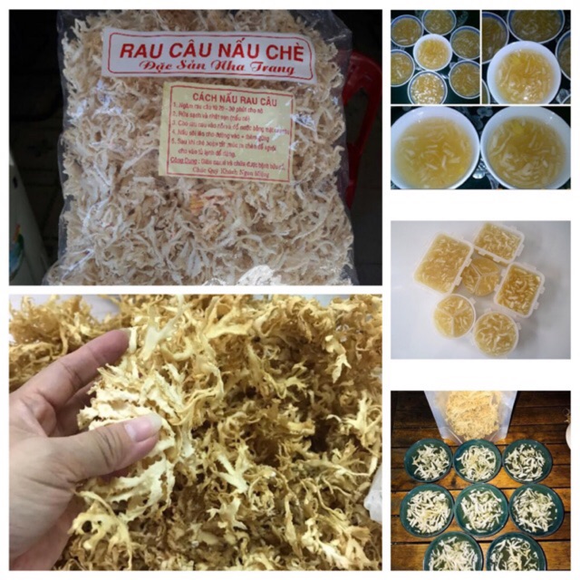 [ 500 Gram ] RAU CÂU NẤU CHÈ - RAU CÂU CHÂN VỊT - RONG NẤU XU XOA