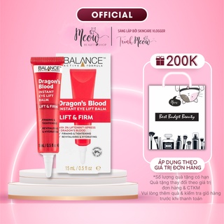Kem mắt Balance căng da tinh chất cây máu rồng Balance Active Formula Dragon's Blood Instant Eye Lift Balm 15ml