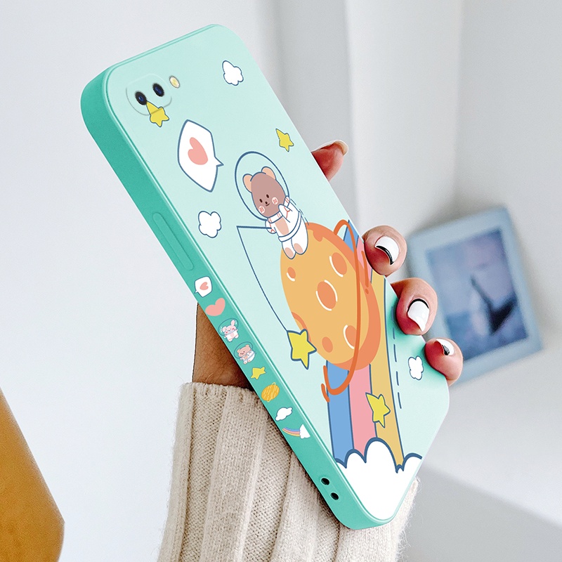 Ốp Điện Thoại Silicone TPU Mềm Họa Tiết Hoạt Hình Cho oppo a3s a5 a12e a83 f1s