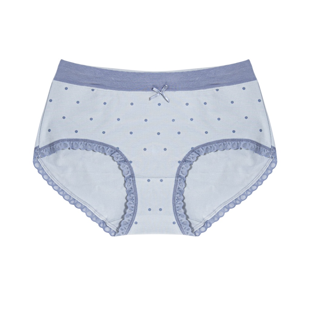 Quần lót cotton họa tiết chấm bi, cạp chun mềm không hằn, form to, co dãn tốt, freesize 45-65kg - QL2813 by BECHIPI | BigBuy360 - bigbuy360.vn