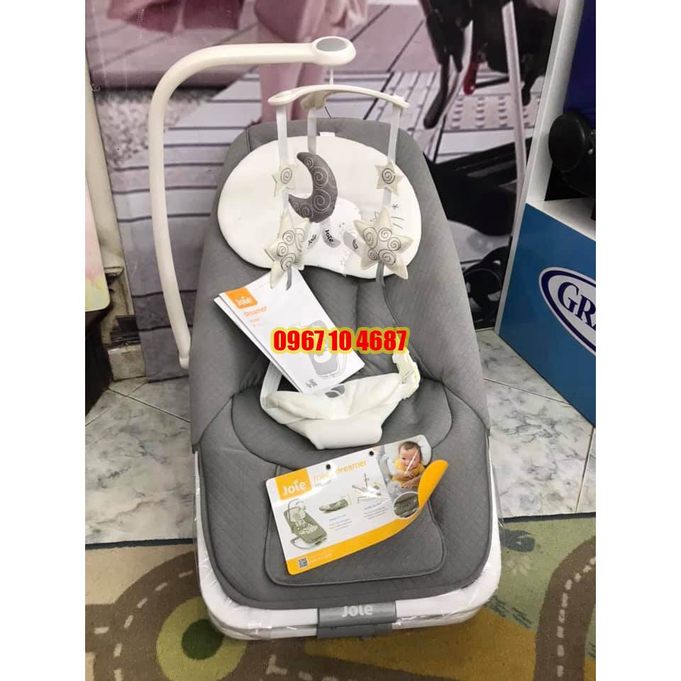 Ghế rung trẻ em Joie Dreamer petite city ,starry night, flower forever, sản phẩm thích hợp cho bé từ sơ sinh đến 15kg