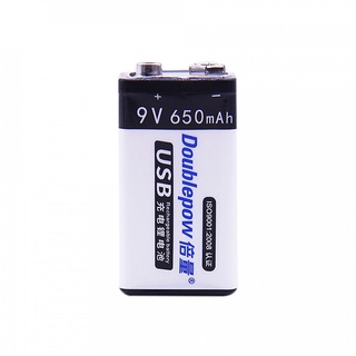 Pin Sạc Cổng Micro USB Doublepow 9V 6F22 650mAh