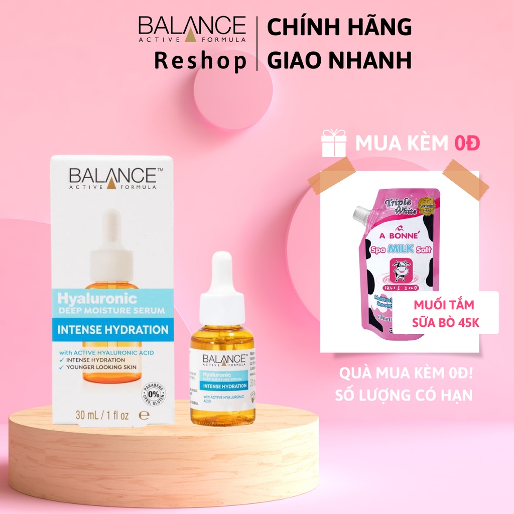 Serum Cấp Nước Dưỡng Ẩm Balance Active Formula Hyaluronic Deep Moisturizing 30ml