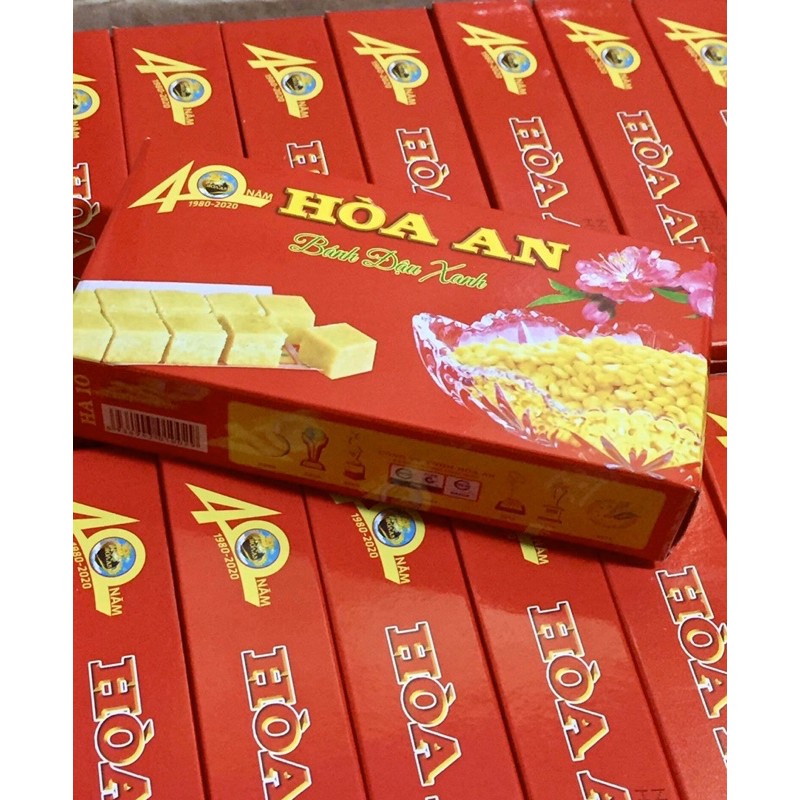 Bánh Đậu Xanh Hoà An Combo 10 hộp bánh đậu xanh Hoà An 200g