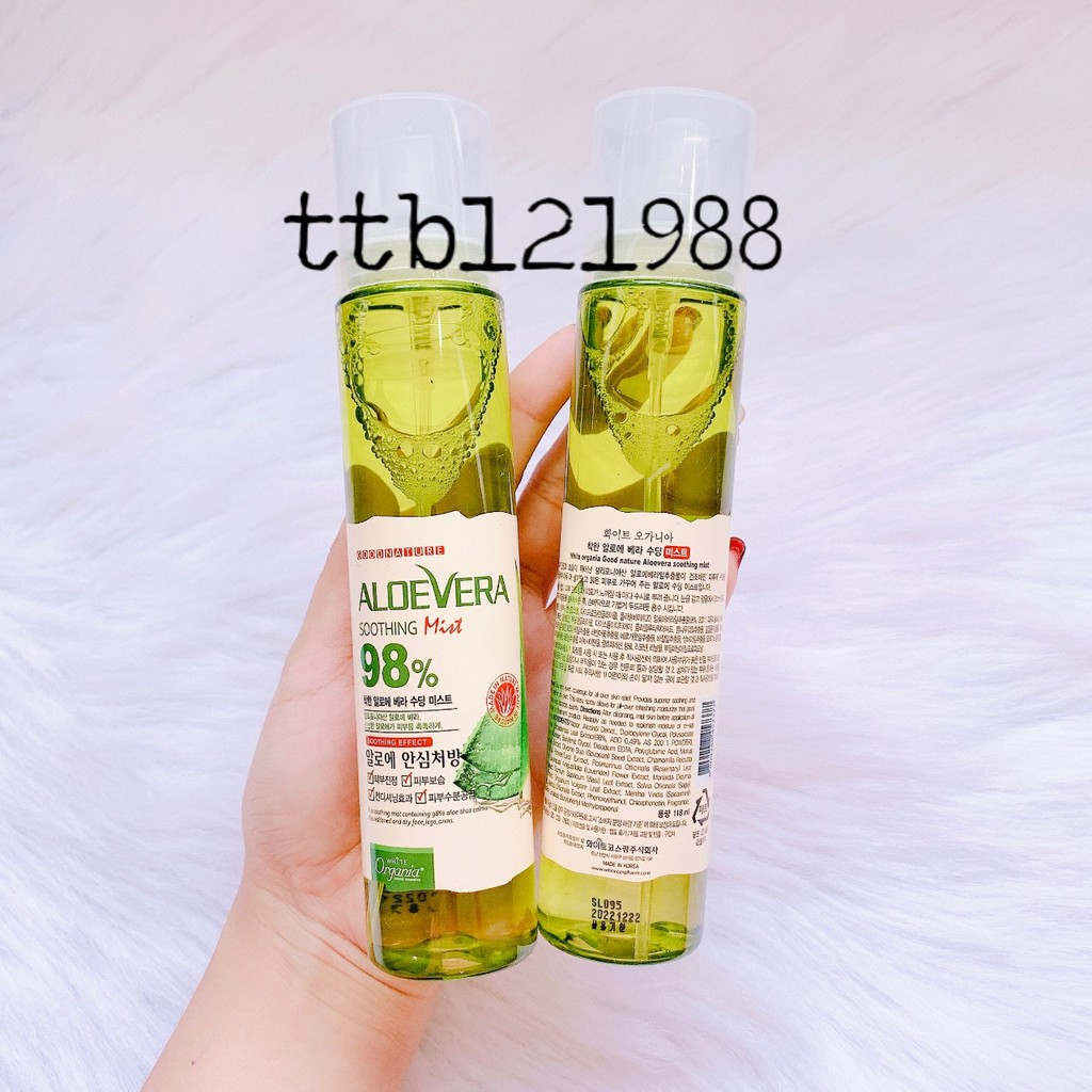 XỊT KHOÁNG LA FERME ALOE VERA MOISTURE SOOTHING 120ML