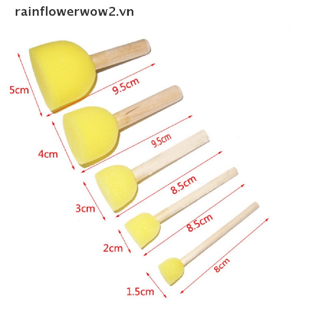 Miếng Xốp Tròn Vẽ Tranh Sơn Dầu Thủ Công