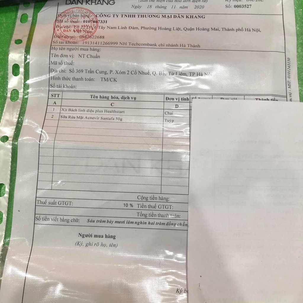 Sữa rửa mặt Acnevir Santafa Face wash gel dành cho da mụn100GR