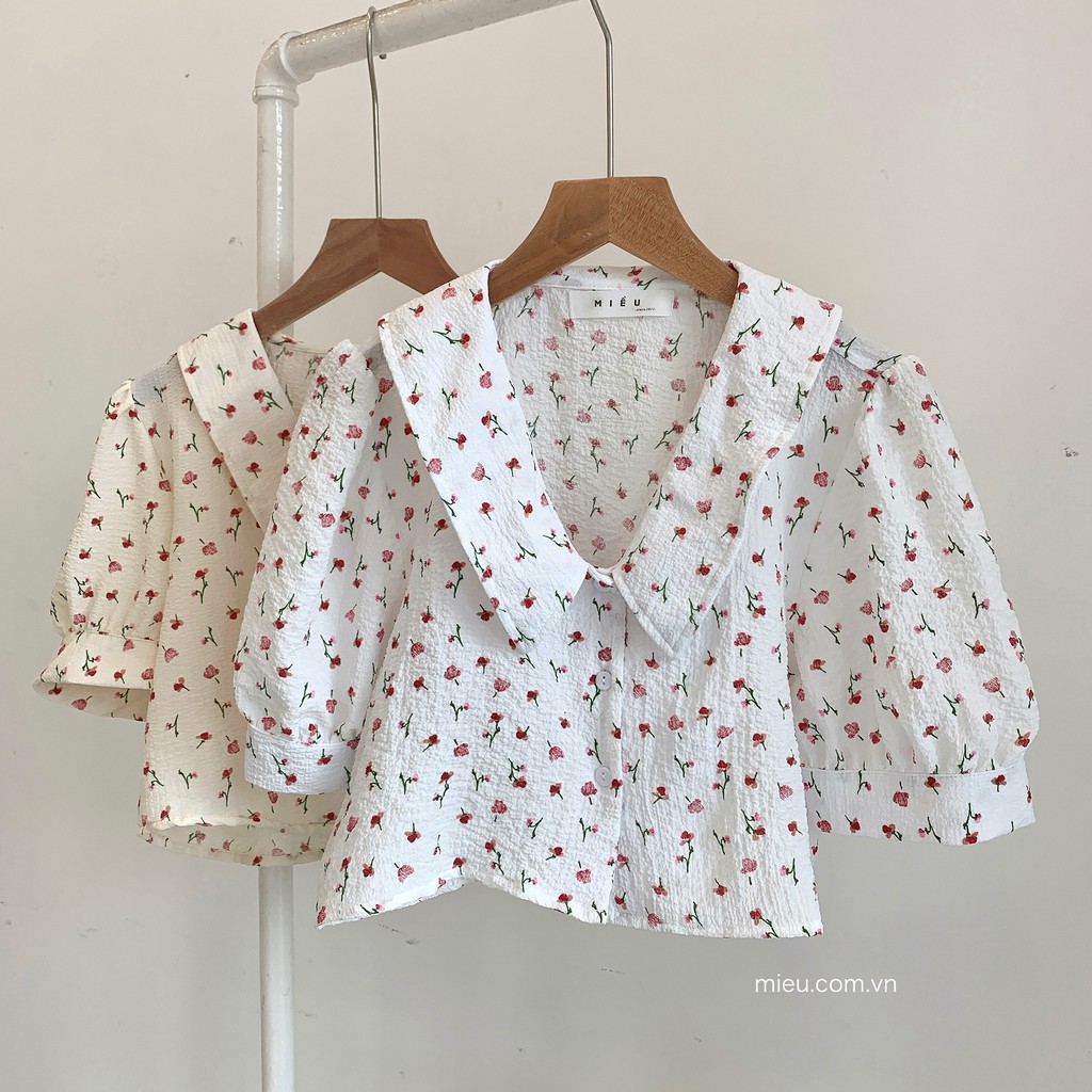 [ Miều ] Áo kiểu tay phồng Nimia Top