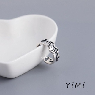 Nhẫn hở họa tiết mặt cười thời trang cá tính cho nữ