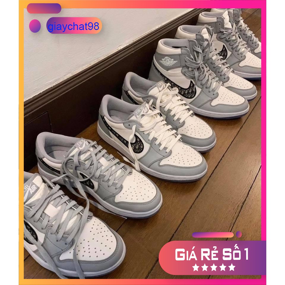 [Mã FAGREEN245 giảm tới 30K đơn 99K] Giày JD Giày Thể Thao AIR JD1 D.i.o.r cổ THẤP Cao Cấp | BigBuy360 - bigbuy360.vn