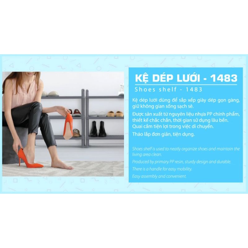 KỆ DÉP LƯỚI DUY TÂN 55CM