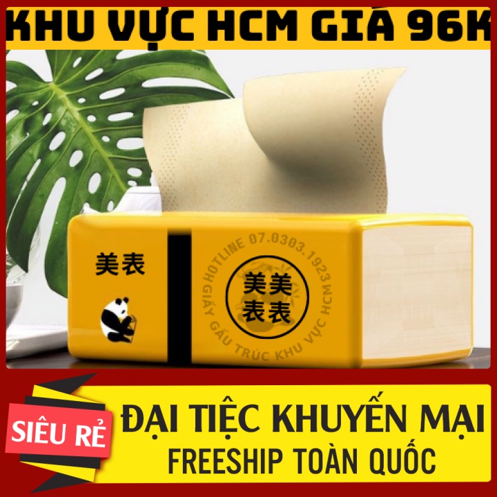 Thùng 30 gói giấy ăn gấu trúc 300 tờ siêu dai