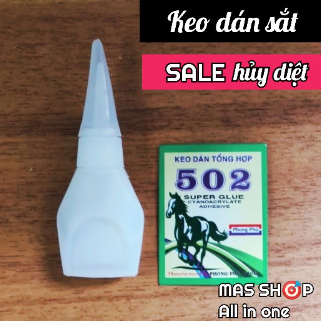 Keo dán sắt 502 con ngựa chai nhỏ tiện dụng