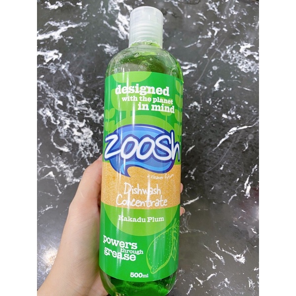 Nước rửa chén thảo dược Zoosh nhập khẩu từ Úc chai 500ml