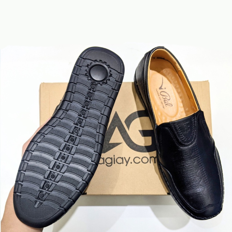 Giày da mũi tròn phong cách công sở thời trang cho nam giày ( AG0158)